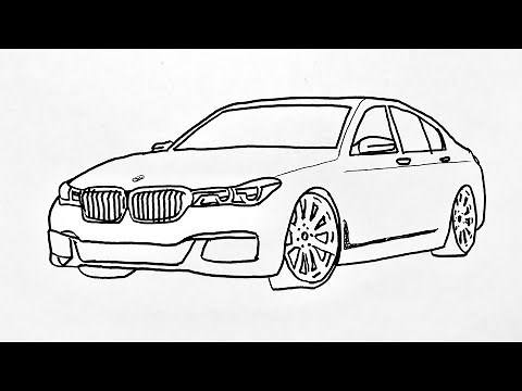 How To Draw Bmw Car Step By Step || Araba Çizimi Bmw