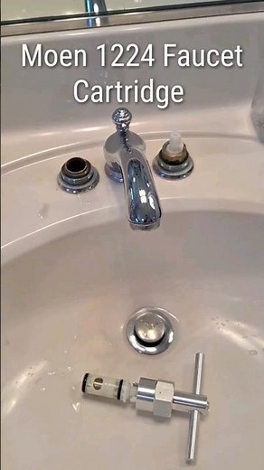 How to replace Moen sink faucet cartridge #handyman #diy #plumbing #dh