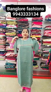 Banglore fashions 9943333134 #live #shopping #kurtis #Branding #promotion #sales #saree #readymadeblouse #semibridalsaree #cottonsaree #kalamkari #salwarmaterial #kurtidress #onlineshopping #influencer #clothing #trending #pocketfriendly #weavers #manufacturers #cottonkurthi #brandingwithShakthii | Branding with Shakthii