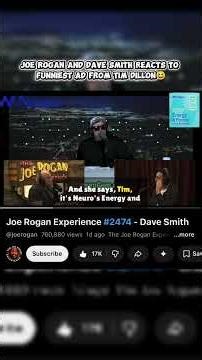 Joe Rogan and Dave Smith reacts to funniest ad from Tim Dillon😆 #neurogum