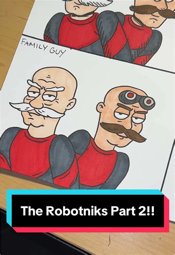 Drawing Robotnik in Four Cartoon Styles - Part 2