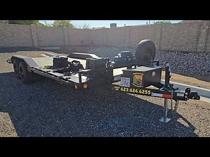 Walk-around of our 20 ft, 10k Car Hauler & Equipment Trailer - 2025 PJ-B5