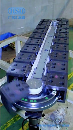 Double-track curved guide rail conveyor system, custom-designed automated rotary conveyor equipment