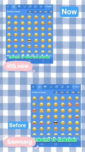 ^^ is there Emoji Samsung it's ios 👍💙🤍☁️ Fonts allow later #android #emoji