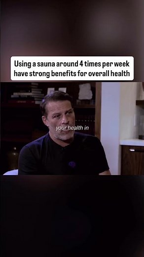 Using a sauna around 4 times per week can have strong benefits for overall health