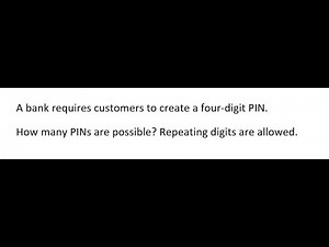 Statistics Help: A bank requires customers to create a four-digit PIN. How many PINs are possible?
