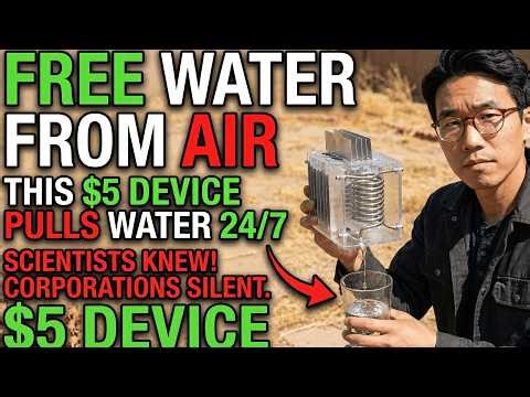 This $5 Device Pulls Clean Water From Thin Air 24/7.Scientists Have Known Since the 1800s.