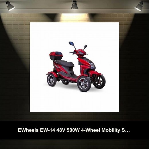 EWheels EW-14 48V 500W 4-Wheel Mobility Scooter