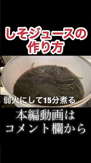 しそジュースの作り方 N.D.Kitchen