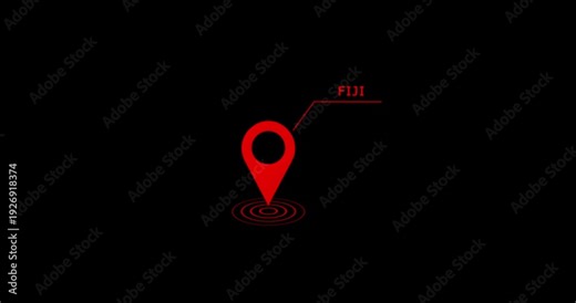 navigation point symbol animation. map pin location indicator for gps