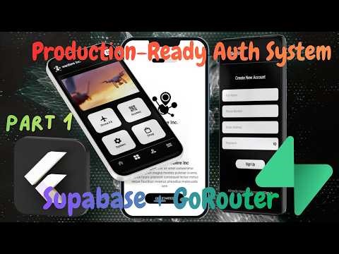 Production-Ready Flutter Auth System | Supabase + GoRouter Redirect Guards Part-1