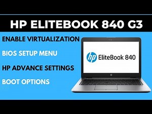 How to enable virtualization in HP Elitebook 840 G3 2024 | HP boot setting | Hp laptop BIOS setup