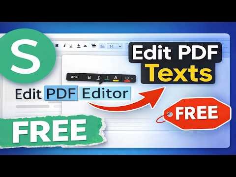 Edit PDF Texts for Free in 2026 | Best Free PDF Editor
