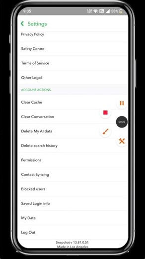 Snapchat Contact Syncing Kaise off Kare Snapchat Contact Syncing Settings On/off #shorts