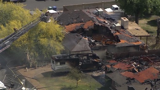 Several houses heavily damaged by fire driven by wind