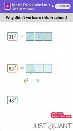 Math Tricks - Square Any 2-Digit Number - Mental Math Trick - Fast Calculation - Easy Math Tricks