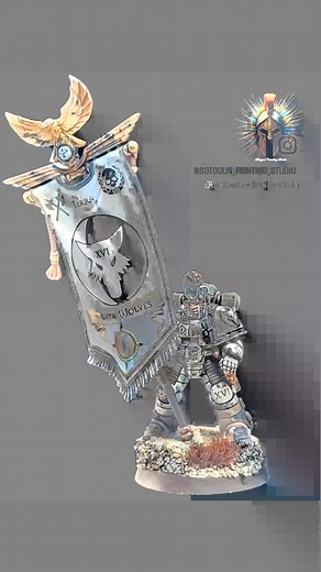 From the golden days of the Great Crusade, when the Luna Wolves strode across the stars as the Emperor’s chosen, comes this Command Squad in MK II Crusade Armour, symbols of nobility, unity, and the glory that once was. Each warrior bears the scars of Holy Terra’s wars, their armour inscribed with the heraldry of the XVIth Legion, proud, unbroken, loyal. The custom conversions and Forgeworld insignia, old and new, tell stories of campaigns fought in distant worlds, long before the Warmaster’s fa