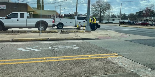 ATRANS bus benches removed at Bolton, Jackson intersection