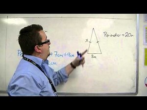 GCSE Maths from Scratch 18.03 Perimeter of a Triangle