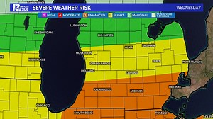 Severe weather likely tomorrow across Michigan