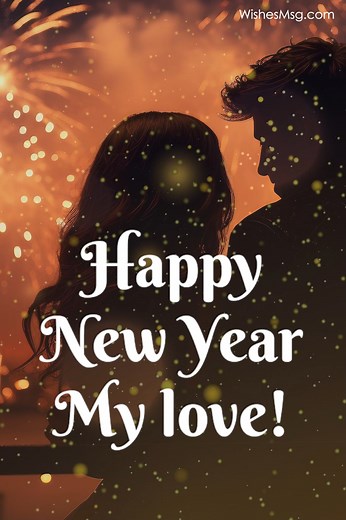Happy New Year My Love! Every day feels like a new beginning with you and I like to spend my days loving you. Cheers to a New Year filled with purest love and mutual understanding. Wishing you a delighted new year filled with love! | Wishes & Quotes