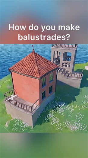 How do you make balustrades in Island Architect? #cozygames #indiegames #indiegamedev #gamedev