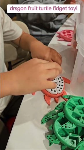 Dragon Fruit Turtle Fidget Clicker – Perfect Stress Relief!