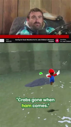 Mario, Crabs, and Chat: A Galaxy of Laughs #shorts