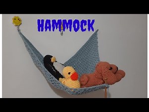 Easy Crochet Plushie Hammock Tutorial | Crochet Hammock | Crochet Toy Net Tutorial | Club Crafteria