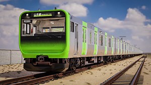 Yamanote Line E235 Series Locomotive - Japanese Train 3D CAD Model  | Detailed Interior & Exterior | Rigged