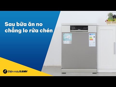 MÁY RỬA CHÉN Galanz: thiết kế vuông vắn, rửa được 3-4 bữa ăn Việt