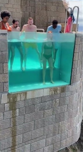 Sudden Glass Pool Collapse | #poolfail #poolcrack #wowmoment