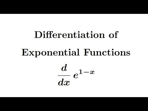 Differentiation of Exponential Functions || Derivative of e^(1-x) #mathmatiqs #calculus #maths