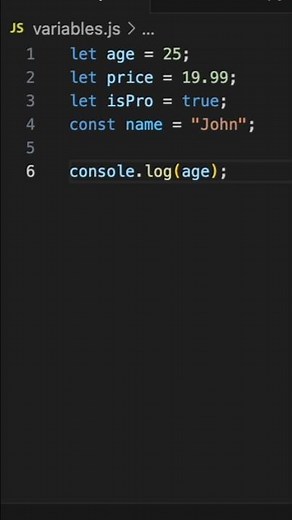 JavaScript Variables (Beginner) — let vs const