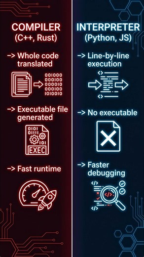 Compiler vs. Interpreter: The Big Difference! ⚙️🤖