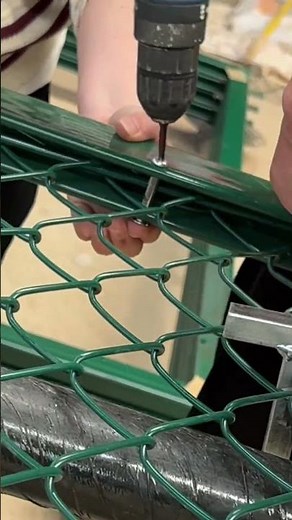How Chain Link Fence Is Installed | Satisfying Fence Fixing Process