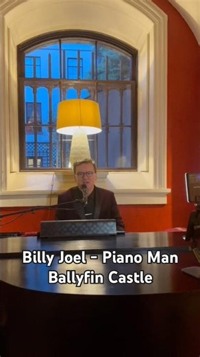 Irish Piano Man , sings Billy Joel #PianoMan , live ​at Ballyfin , destination wedding.