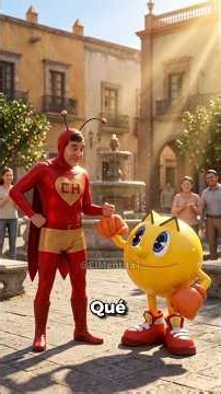 PAC-MAN apareció en la CDMX... y comenzó a COMERSE TODO 🇲🇽🟡 #curiosidades #pacman #mexico