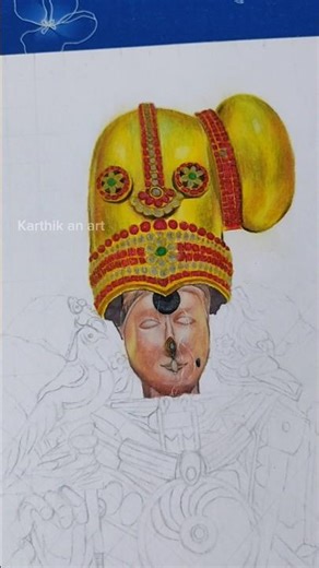 madurai meenakshi amman drawing / step by step drawing / realistic drawing #madurai #shorts #art