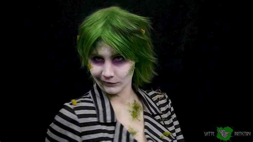 Beetlejuice Makeup Tutorial — Step-by-Step Transformation!