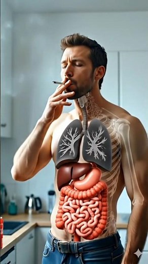 Cigarette Smoking impact on lungs| 3D human Anatomy Animation