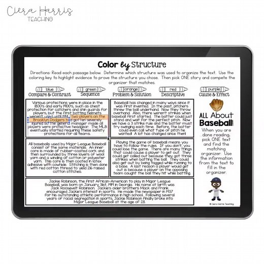 Text Structure of nonfiction is a difficult skill for students to understand. Let's help them by seeing different text structures side by side to analyze and understand, oh and use crayons too! Both a print and digital version is included in this resource! Grab it here! https://www.teacherspayteachers.com/Product/Text-Structure-Printables-Print-Digital-1793209 | Ciera Harris Teaching | Facebook