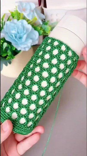 Crochet Cup Cozy #crochet #cupcozy