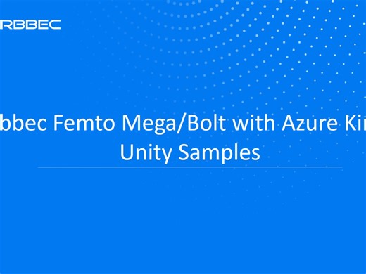 Orbbec Femto Mega/Bolt with Azure Kinect Unity Samples