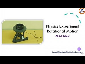 Physics Experiment Rotational Motion