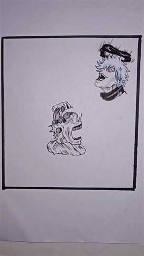 Satoru gojo es un abusón... 😂😂#sketchbook #draw #humor #jujutsukaisenmanga #satorugojo