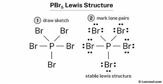 PBr5 Lewis structure - Learnool