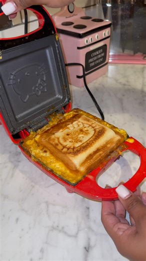 📍Detroit on Instagram: "Hello Kitty Sloppy Joe Grilled Cheese 😋 Grilled Cheese Maker is from Hobby Lobby. #hellokitty #grilledcheese #sloppyjoe"