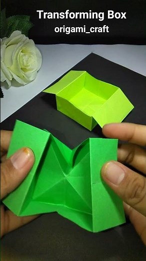 HOW TO MAKE ORIGAMI TRANSFORMING BOX | DIY COOL ORIGAMI BOX FOR PAPERCRAFT EASY