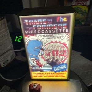 Transformers Video Cassette Art Lightbox